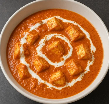Paneer butter masala in tomato and butter sauce at Pind Di Roti in Toronto